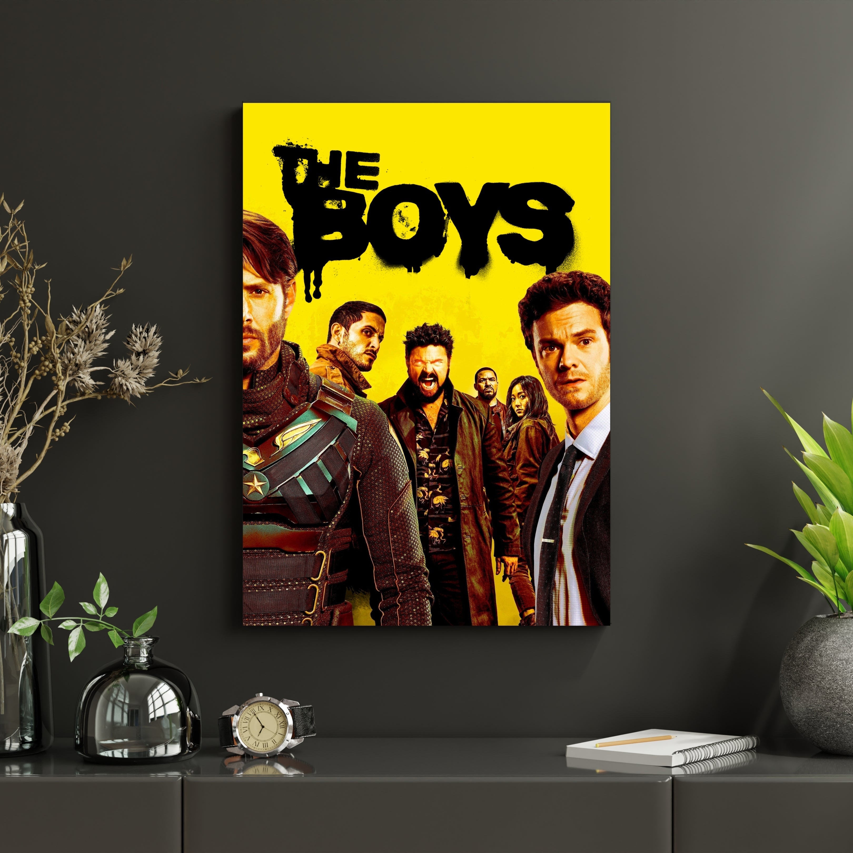 The Boys Yellow Poster | Superhero TV Series Wall Art Print Lazywalls